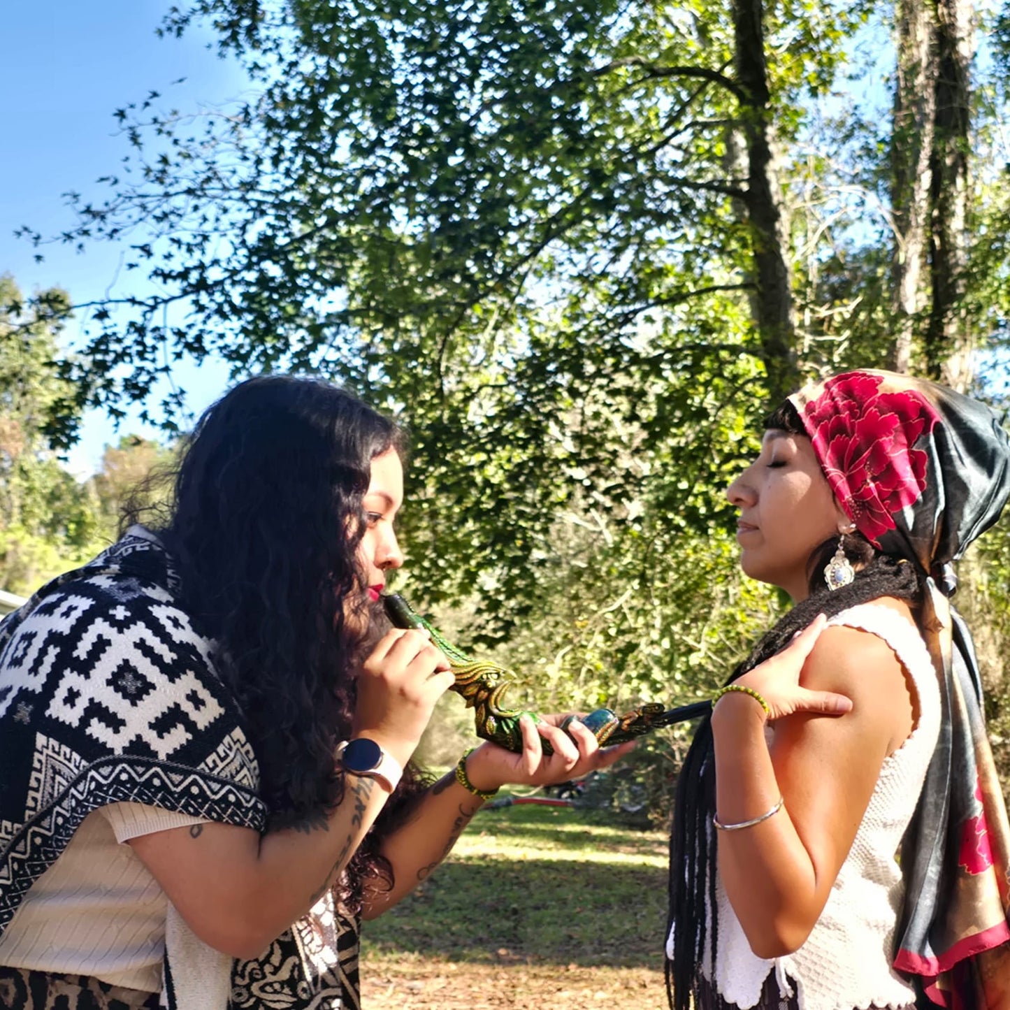 Sentada de oración de Hapé/Rapé